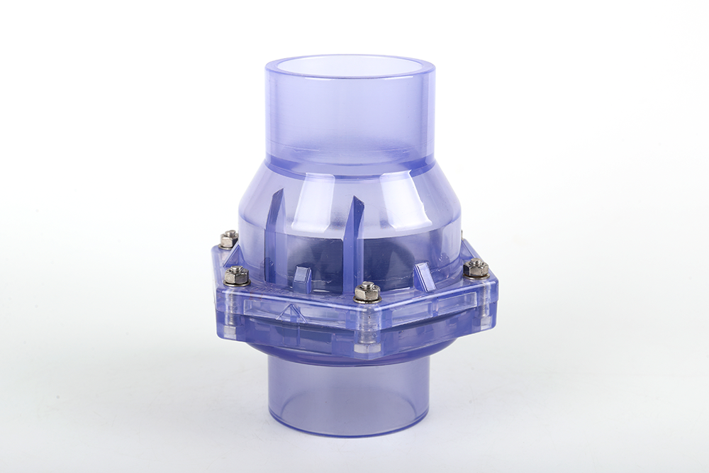 新城镇透明翻板式止回阀